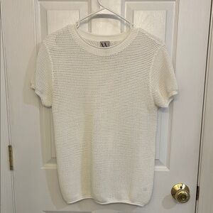 Lightweight Cream Knit Top